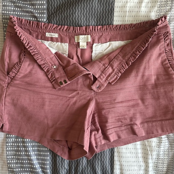 LOFT Pants - LOFT Pink High Waist Shorts
